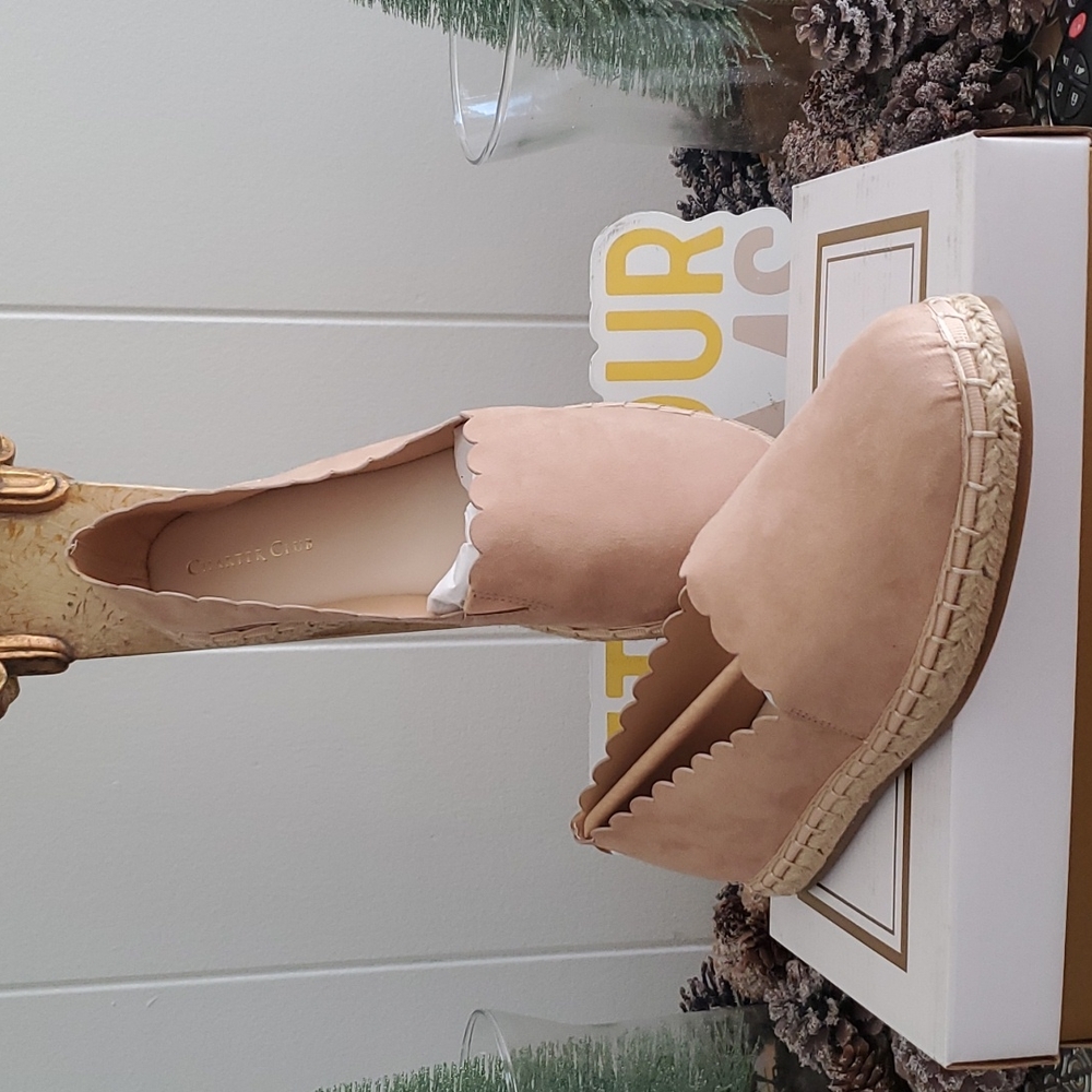 Charter Club Women's Joliee Blush Micro Flat Shoes Size 8.5M